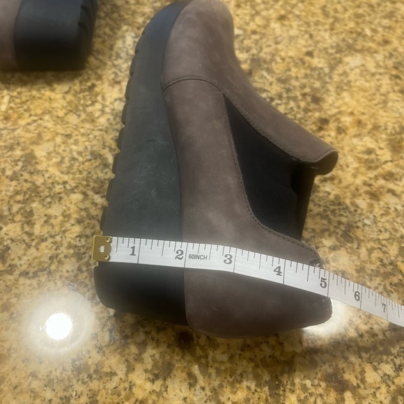 Mephisto Tosca Slip-On Wedge Bucksoft Ankle Gray Booties Loafers Leather US 9 - Picture 9 of 10